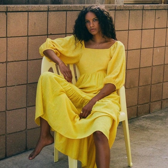 Billabong Sunshine Yellow Maxi Dress - Picture 9 of 13